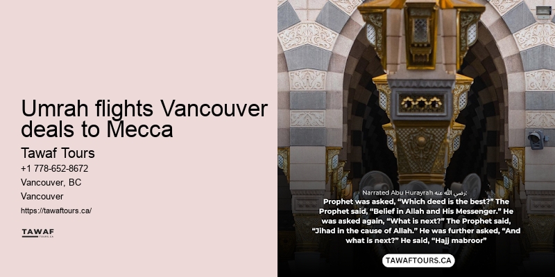 Umrah Packages from Vancouver deals to Mecca