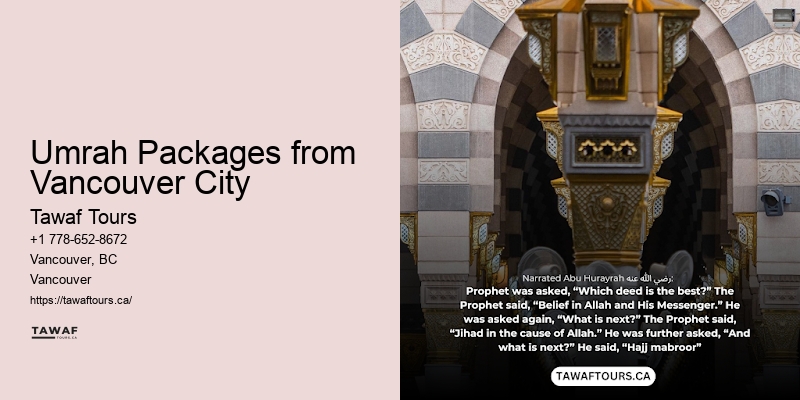 Umrah Tours from Vancouver deals