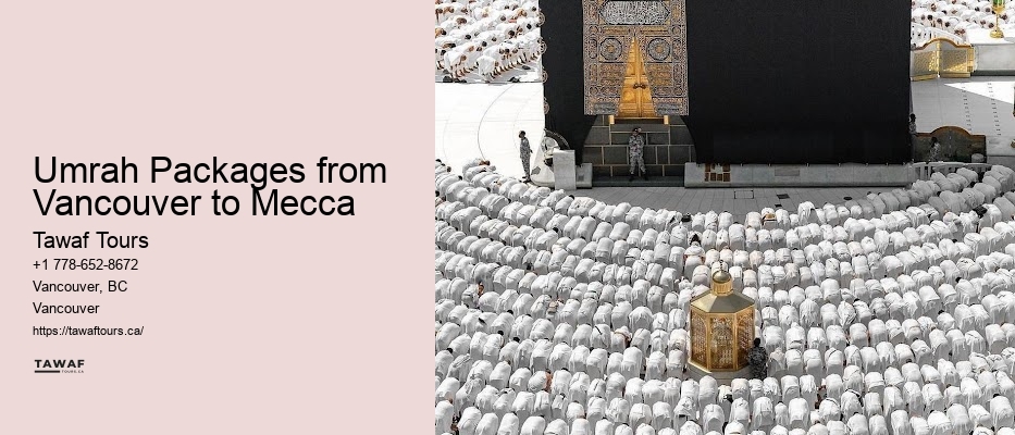 Vancouver Umrah packages specials to Mecca