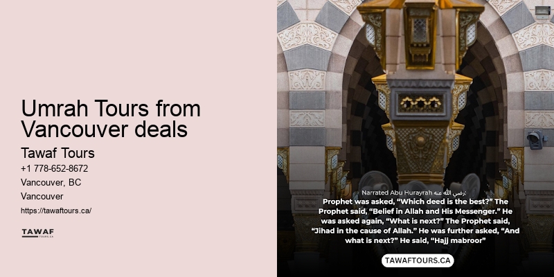 Umrah Packages Including Tour Vancouver