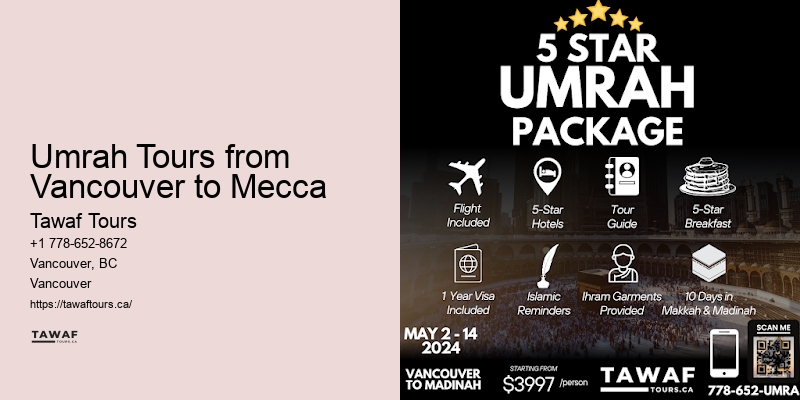 Vancouver Umrah travel packages to Mecca