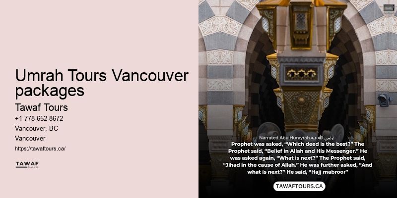 Vancouver Umrah tours specials