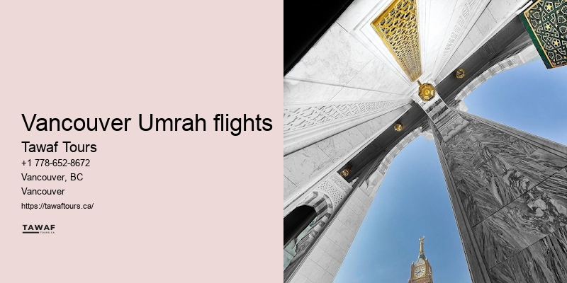 Vancouver Umrah travel packages deals to Mecca