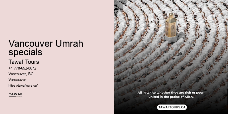 Umrah Packages from Vancouver specials