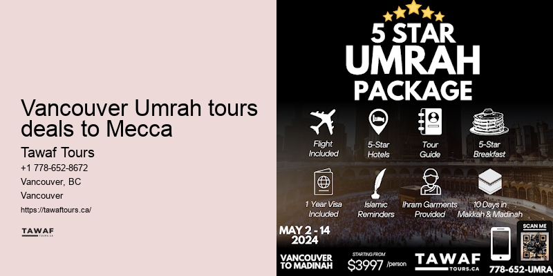 Umrah Tours Vancouver packages to Mecca