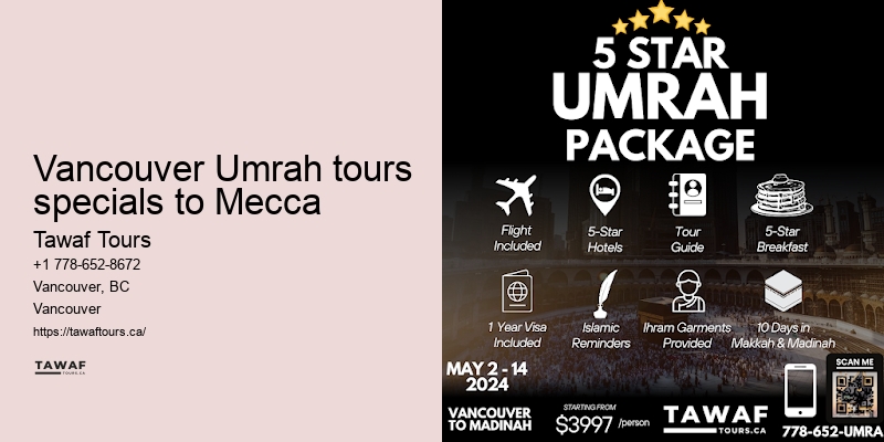 Vancouver Umrah Shopping Tour Packages