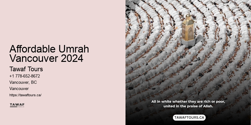 Vancouver Umrah travel deals booking services