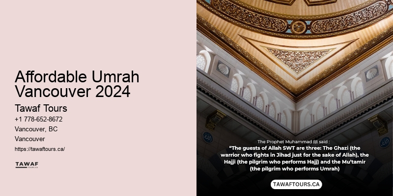 Tawaf Tours Vancouver Umrah travel booking options