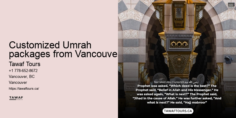 Vancouver Umrah package inclusions checklist