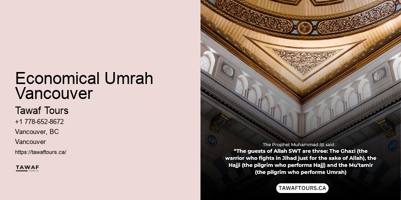 Tawaf Tours Vancouver Umrah pilgrimage essentials