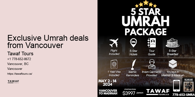 Best Umrah travel agency in Vancouver