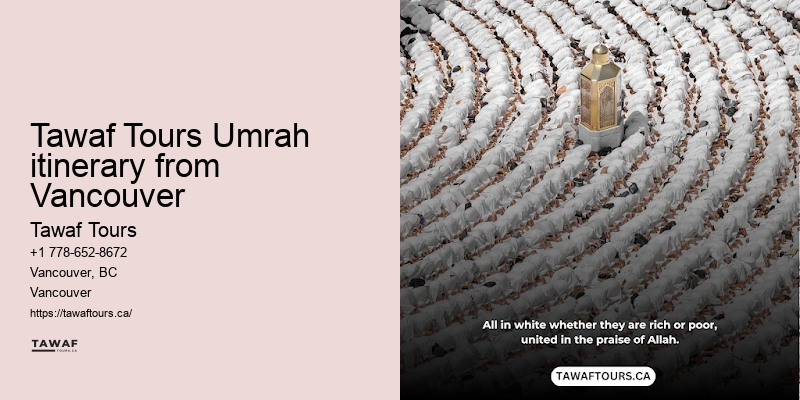 Tawaf Tours Vancouver Umrah travel booking trust