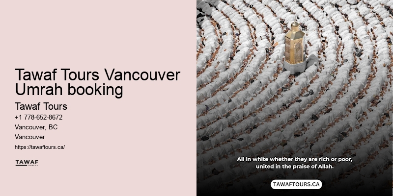 Tawaf Tours Vancouver Umrah rates