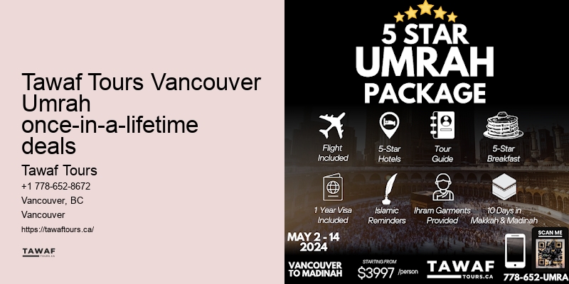 Vancouver Umrah pilgrimage offers