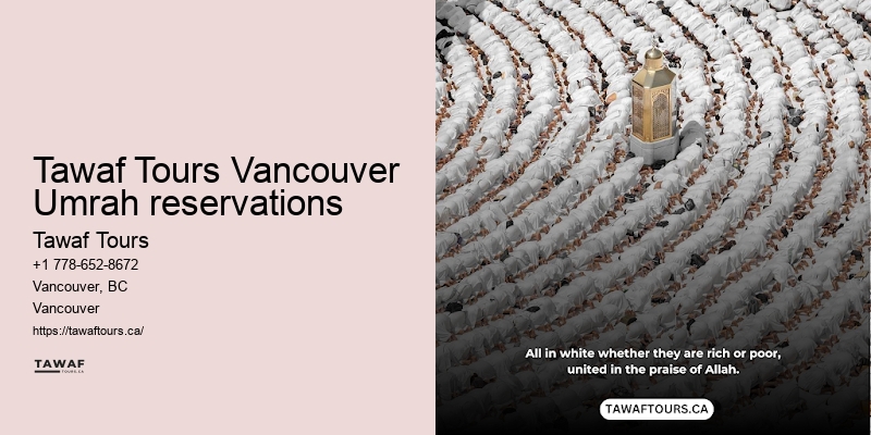 Vancouver Umrah travel price list