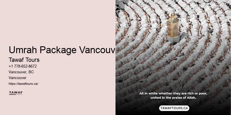 Customized Umrah packages Vancouver
