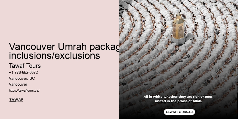 Vancouver Umrah pilgrimage vacation consultant