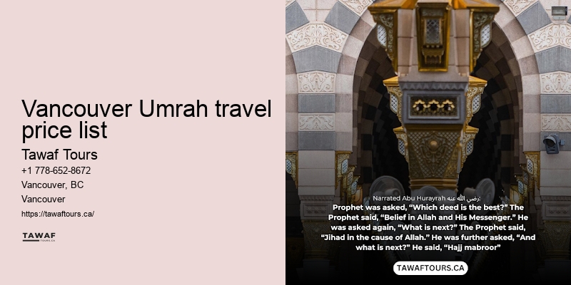 Tawaf Tours Vancouver Umrah pilgrimage resources
