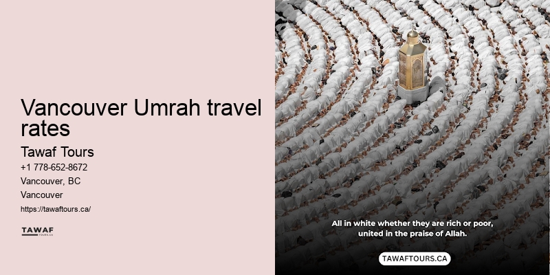 Vancouver Umrah travel itinerary