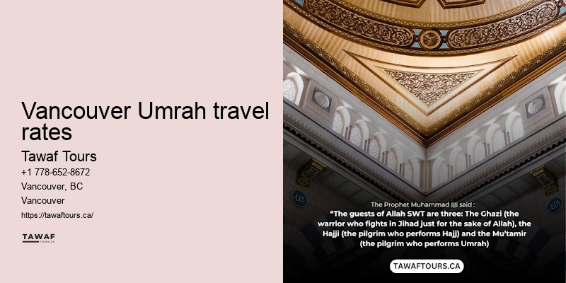 Umrah flights from Vancouver