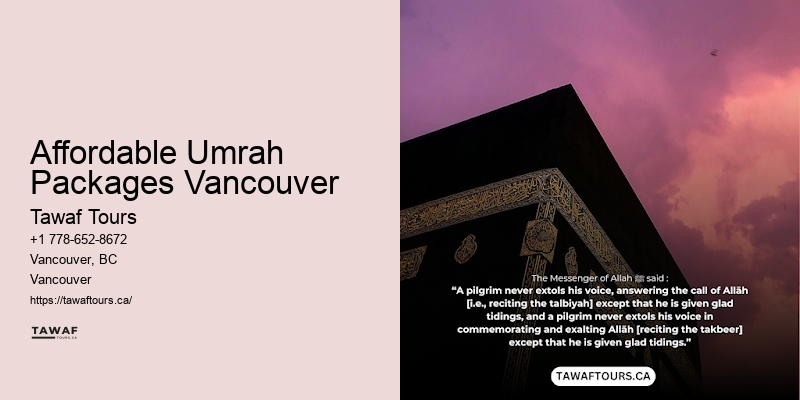 Affordable Umrah Packages Vancouver Spring Umrah Packages