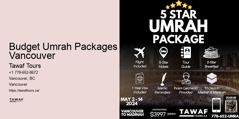 Umrah Package Savings Budget Umrah Packages Vancouver