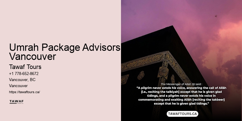 Umrah Package Advisors Vancouver Umrah Special Offers