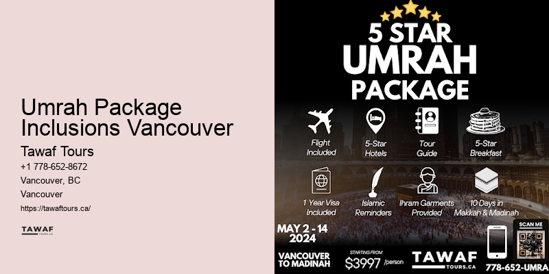 Hajj Travel Packages Umrah Package Inclusions Vancouver