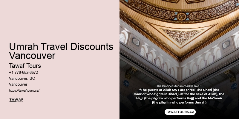 Umrah Travel Discounts Vancouver Deluxe Umrah Packages