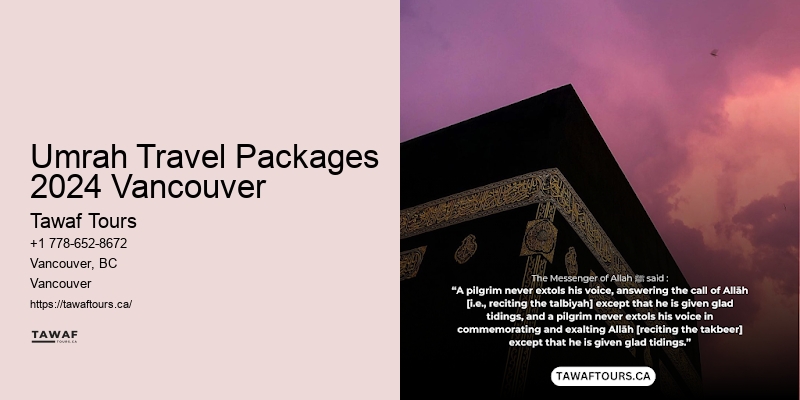 Customized Umrah Packages Umrah Travel Packages 2024 Vancouver