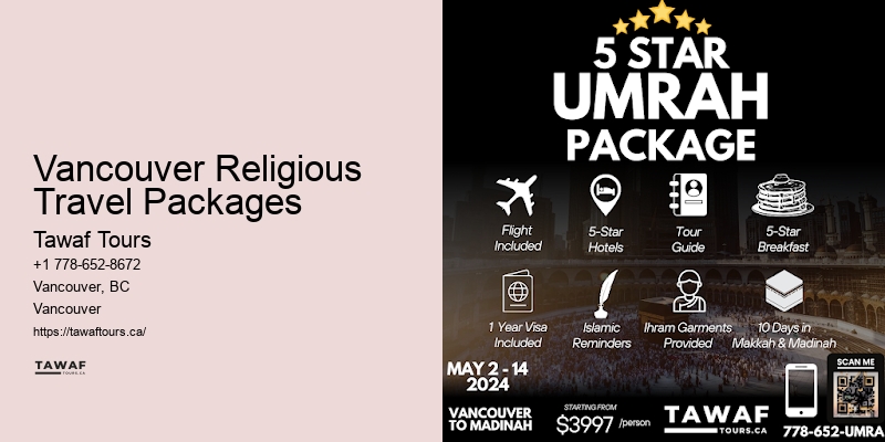 Umrah Booking Agents Vancouver Religious Travel Packages