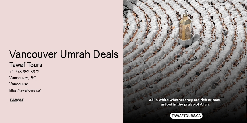 Guided Umrah Tours Vancouver Umrah Deals