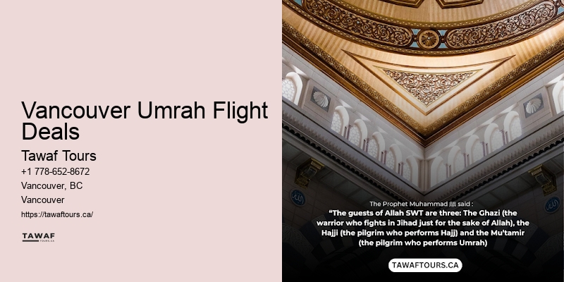 Vancouver Umrah Flight Deals Umrah Group Deals