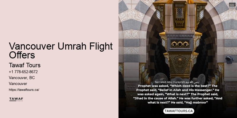 Umrah Package Advisors Vancouver Umrah Flight Offers