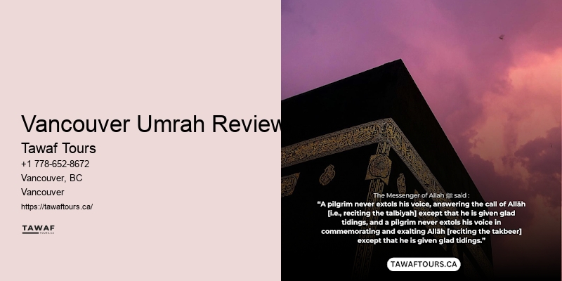 Best Umrah Tours Vancouver Umrah Reviews