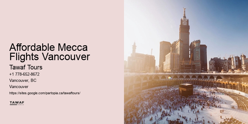 Direct Umrah Travel Affordable Mecca Flights Vancouver