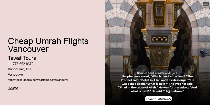 Cheap Umrah Flights Vancouver Umrah Holiday Packages