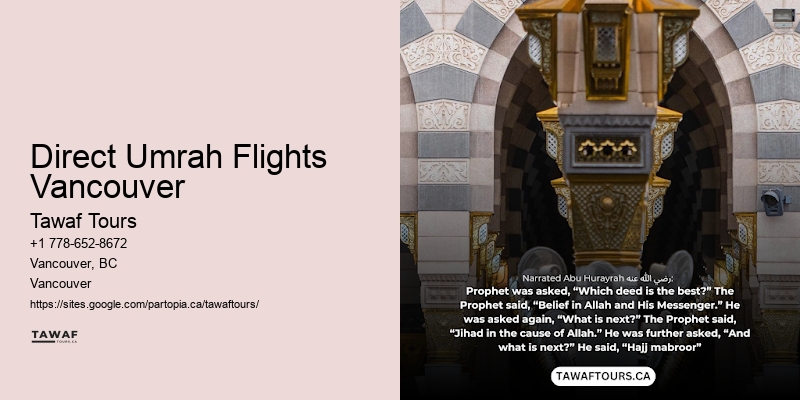 All-Inclusive Umrah Deals Direct Umrah Flights Vancouver