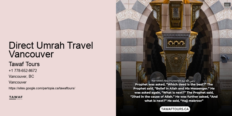 Exclusive Umrah Packages Direct Umrah Travel Vancouver