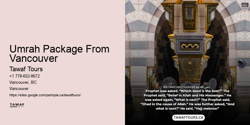Umrah Tours Umrah Package From Vancouver