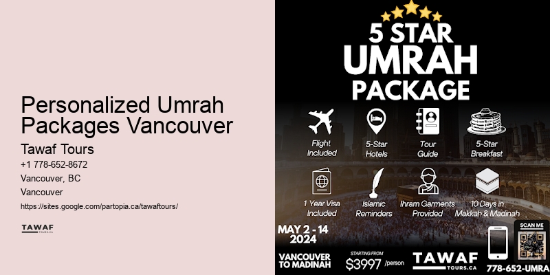 Personalized Umrah Packages Vancouver Umrah Planning Services