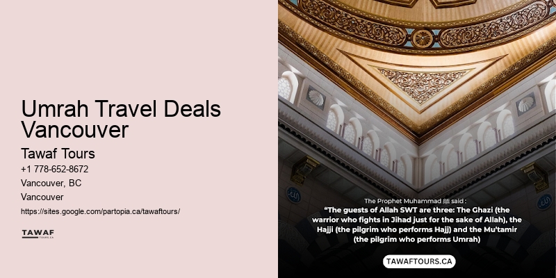 Umrah Travel Deals Vancouver to Medina Hajj Packages