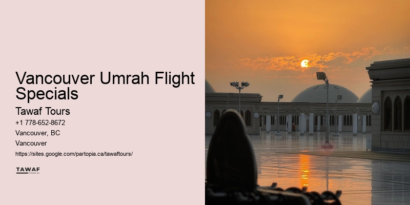 Vancouver Umrah Flight Specials