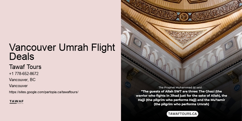 Vancouver Umrah Flight Deals Affordable Umrah Deals
