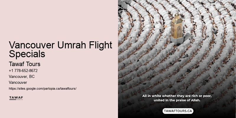 Vancouver Umrah Flight Specials Umrah Package Prices