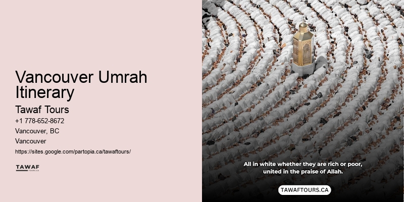 Vancouver Umrah Itinerary Umrah Vacation Deals