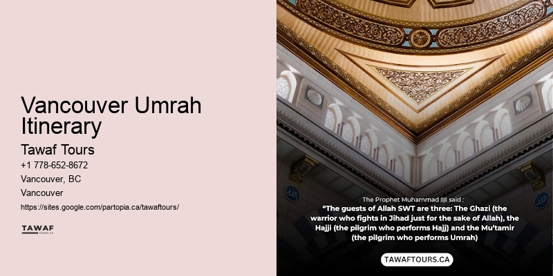 Discount Umrah Flights Vancouver Umrah Itinerary