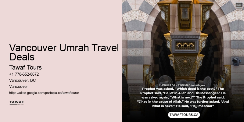 Umrah Vacation Packages Vancouver Umrah Travel Deals